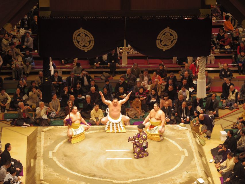 Tokyo: Sumo Tournament Tour with Chair Seat Tickets - Food, supporter kits, and what to bring