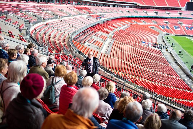 Tour of Wembley Stadium in London - Press Conference Room and the media side of Wembley