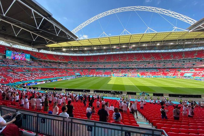 Tour of Wembley Stadium in London - Pitch side views and the Royal Box