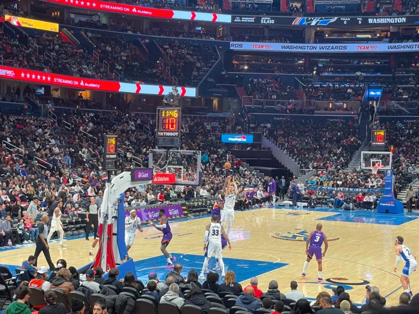 Washington D.C.: Washington Wizards Basketball Game Ticket - Crowds, bags, and comfort