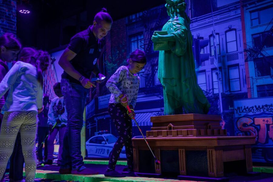 Woop! Glow golf: Ljubljana Btc City - Who will enjoy this most
